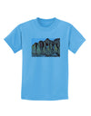 Colorado Mountain Spires Childrens T-Shirt-Childrens T-Shirt-TooLoud-Aquatic-Blue-X-Small-Davson Sales