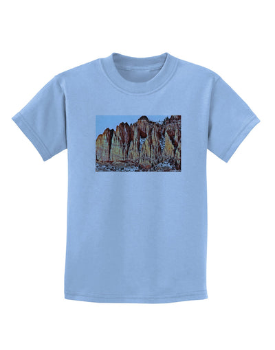 Colorado Mountain Spires Childrens T-Shirt-Childrens T-Shirt-TooLoud-Light-Blue-X-Small-Davson Sales