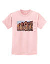 Colorado Mountain Spires Childrens T-Shirt-Childrens T-Shirt-TooLoud-PalePink-X-Small-Davson Sales