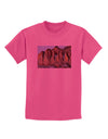 Colorado Mountain Spires Childrens T-Shirt-Childrens T-Shirt-TooLoud-Sangria-X-Small-Davson Sales