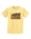 Colorado Mountain Spires Childrens T-Shirt-Childrens T-Shirt-TooLoud-Daffodil-Yellow-X-Small-Davson Sales