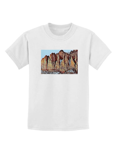 Colorado Mountain Spires Childrens T-Shirt-Childrens T-Shirt-TooLoud-White-X-Small-Davson Sales