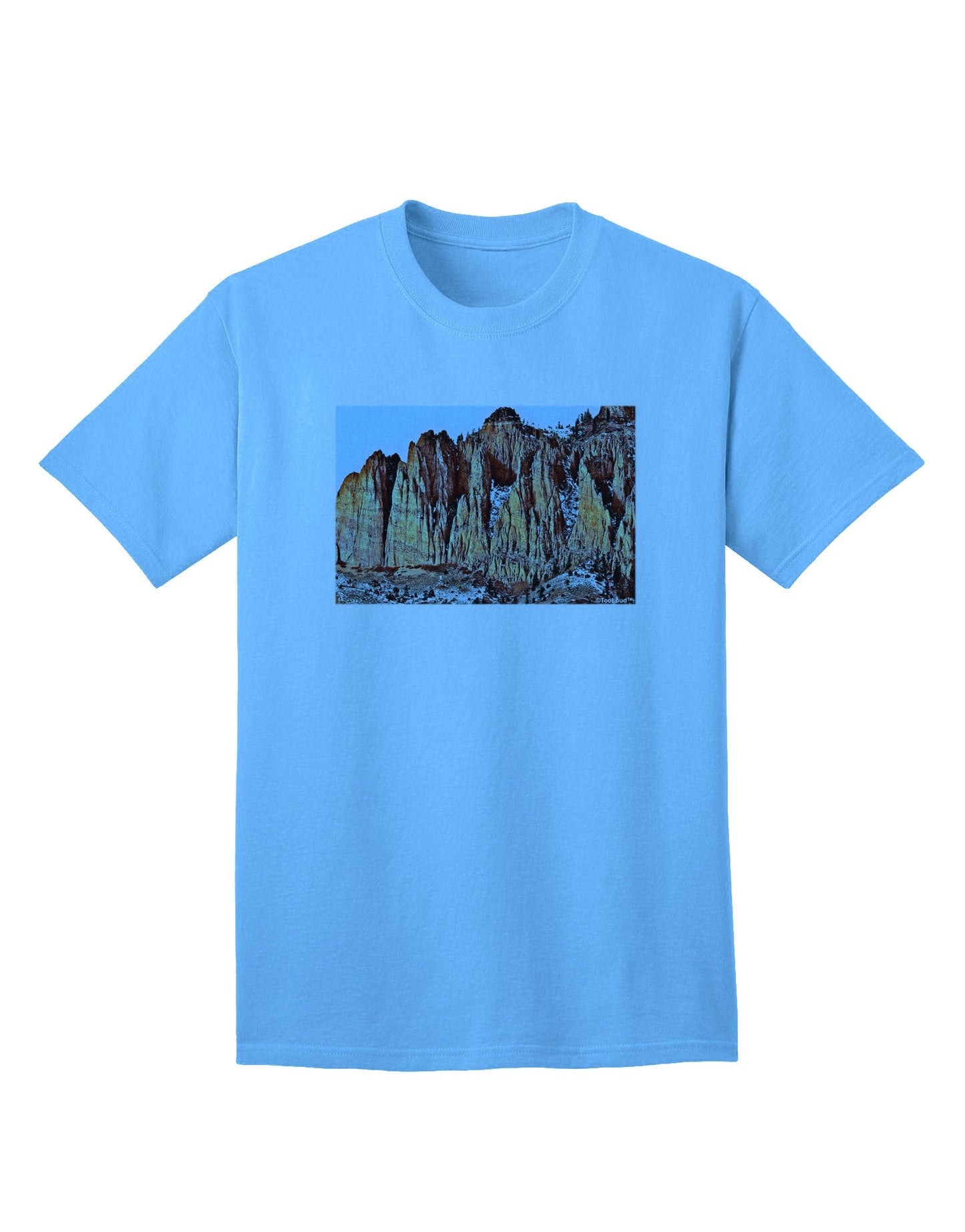 Colorado Mountain Spires - Premium Adult T-Shirt for Outdoor Enthusiasts-Mens T-shirts-TooLoud-Aquatic-Blue-Small-Davson Sales