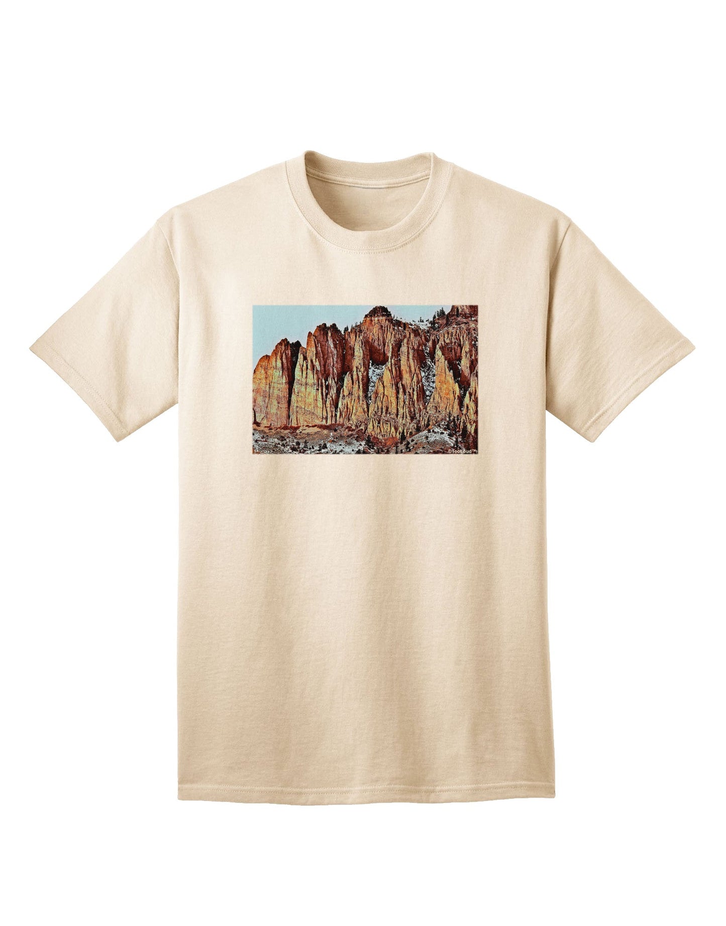 Colorado Mountain Spires - Premium Adult T-Shirt for Outdoor Enthusiasts-Mens T-shirts-TooLoud-Natural-Small-Davson Sales