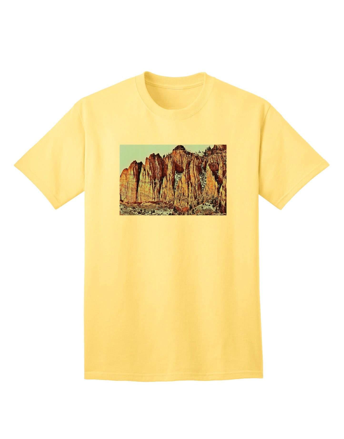 Colorado Mountain Spires - Premium Adult T-Shirt for Outdoor Enthusiasts-Mens T-shirts-TooLoud-Yellow-Small-Davson Sales