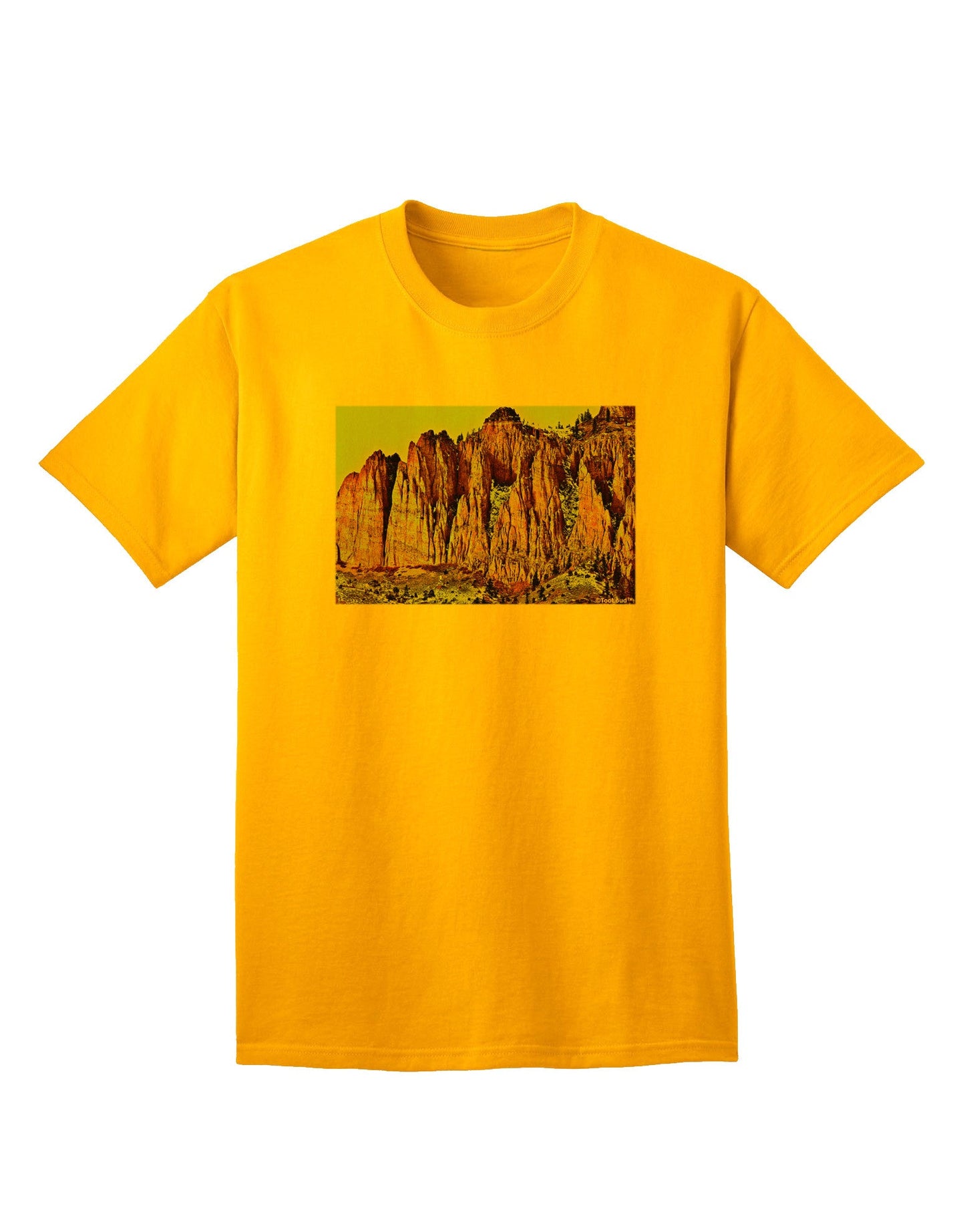 Colorado Mountain Spires - Premium Adult T-Shirt for Outdoor Enthusiasts-Mens T-shirts-TooLoud-Gold-Small-Davson Sales
