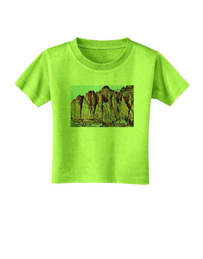 Colorado Mountain Spires Toddler T-Shirt-Toddler T-Shirt-TooLoud-Lime-Green-2T-Davson Sales