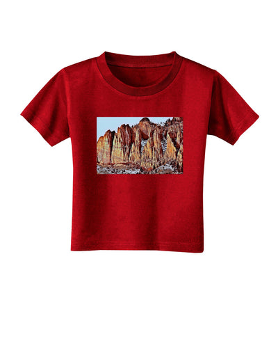 Colorado Mountain Spires Toddler T-Shirt Dark-Toddler T-Shirt-TooLoud-Red-2T-Davson Sales