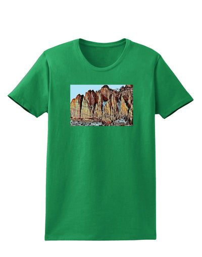 Colorado Mountain Spires Womens Dark T-Shirt-TooLoud-Kelly-Green-X-Small-Davson Sales