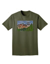 Colorado Mountains Forrest Adult Dark T-Shirt-Mens T-Shirt-TooLoud-Military-Green-Small-Davson Sales