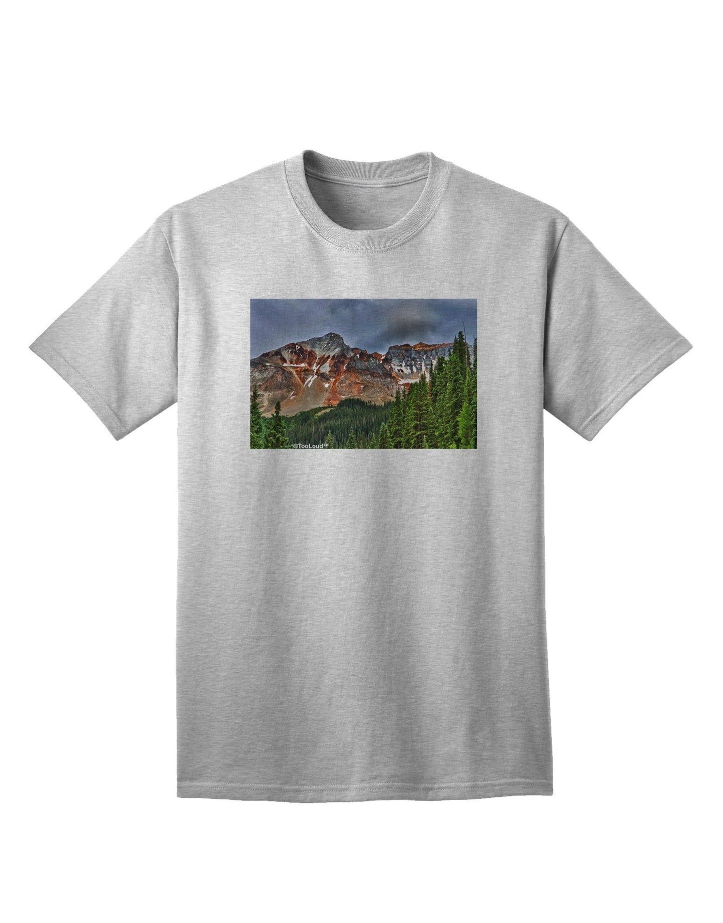 Colorado Mountains Forrest Adult T-Shirt: Premium Quality Outdoor Wear-Mens T-shirts-TooLoud-AshGray-Small-Davson Sales