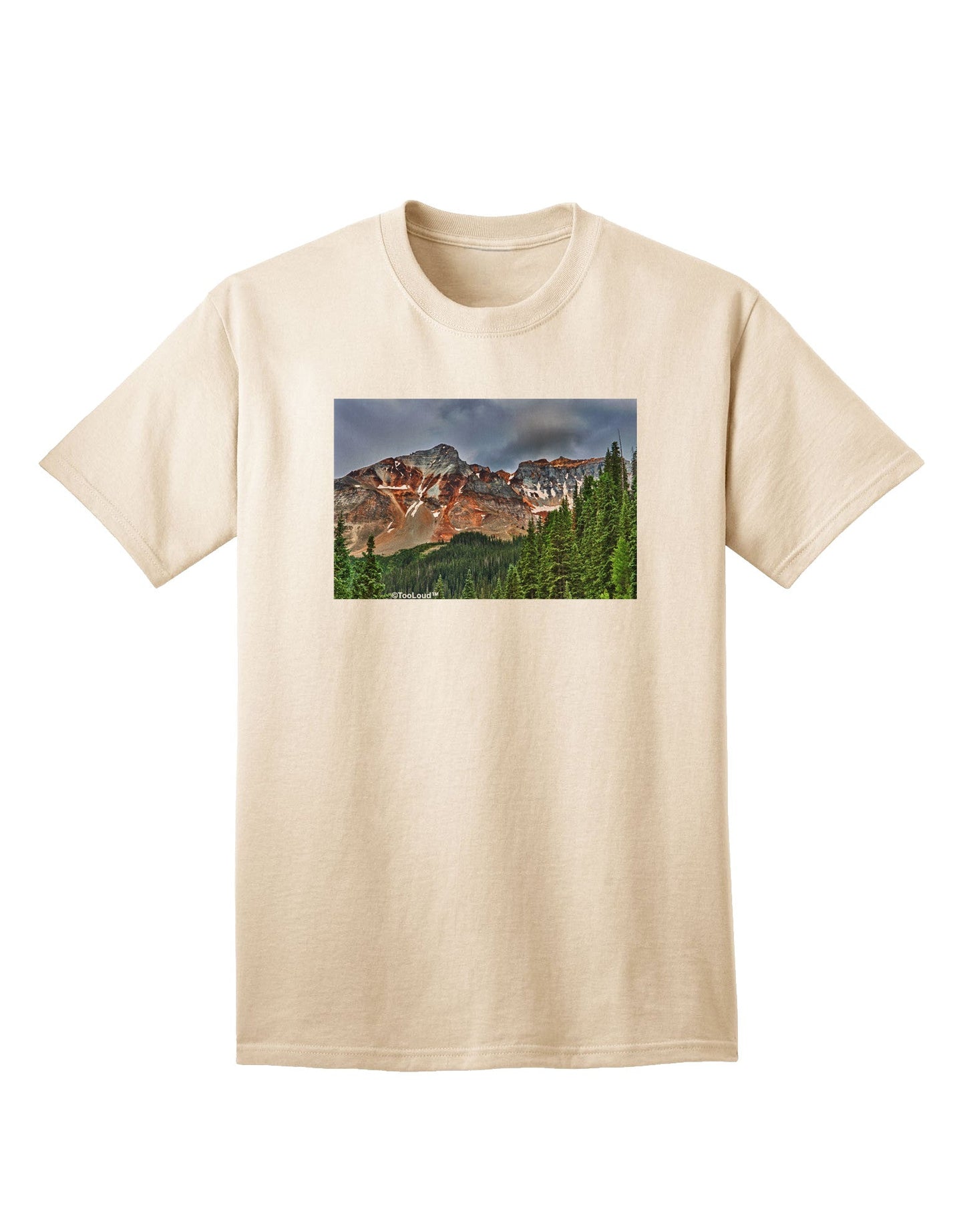 Colorado Mountains Forrest Adult T-Shirt: Premium Quality Outdoor Wear-Mens T-shirts-TooLoud-Natural-Small-Davson Sales