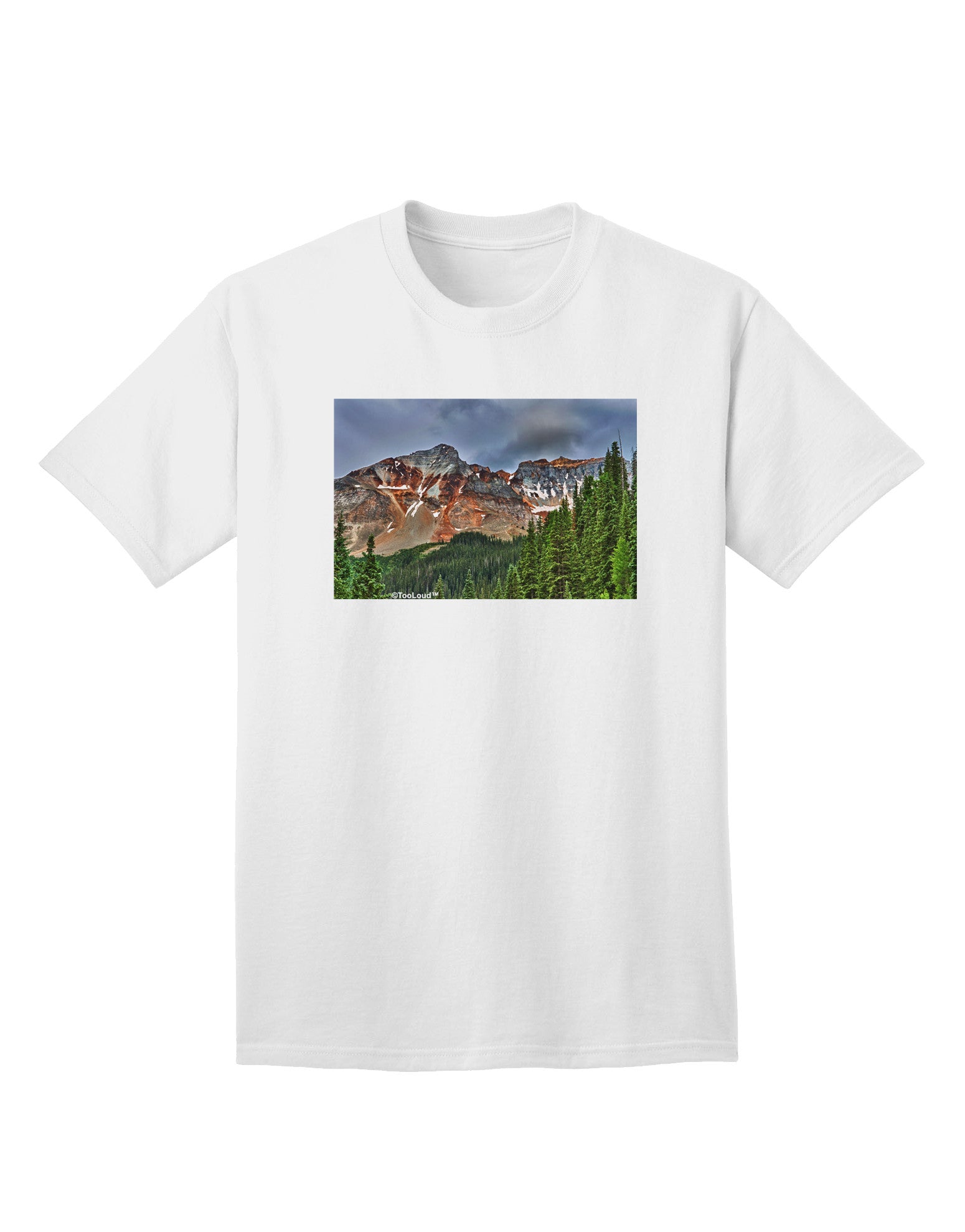 Colorado Mountains Forrest Adult T-Shirt: Premium Quality Outdoor Wear-Mens T-shirts-TooLoud-White-Small-Davson Sales