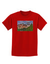 Colorado Mountains Forrest Childrens Dark T-Shirt-Childrens T-Shirt-TooLoud-Red-X-Small-Davson Sales