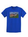 Colorado Mountains Forrest Childrens Dark T-Shirt-Childrens T-Shirt-TooLoud-Royal-Blue-X-Small-Davson Sales