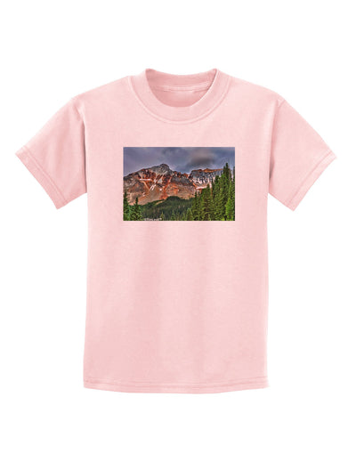 Colorado Mountains Forrest Childrens T-Shirt-Childrens T-Shirt-TooLoud-PalePink-X-Small-Davson Sales