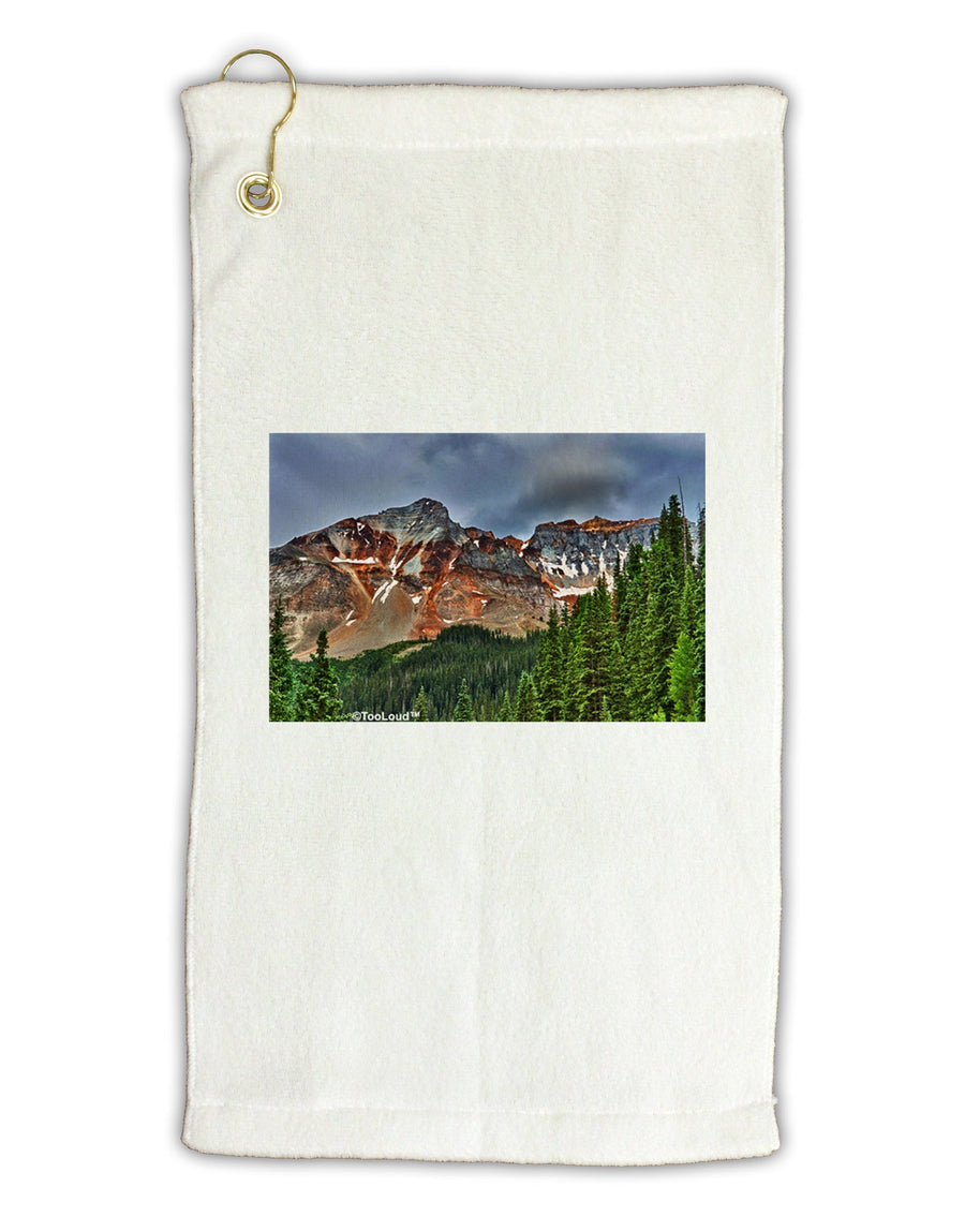 Colorado Mountains Forrest Micro Terry Gromet Golf Towel 11&#x22;x19-Golf Towel-TooLoud-White-Davson Sales