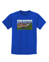 Colorado Mountains Forrest Text Childrens Dark T-Shirt-Childrens T-Shirt-TooLoud-Royal-Blue-X-Small-Davson Sales