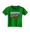 Colorado Mountains Forrest Text Toddler T-Shirt Dark-Toddler T-Shirt-TooLoud-Clover-Green-2T-Davson Sales