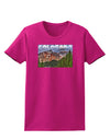 Colorado Mountains Forrest Text Womens Dark T-Shirt-TooLoud-Hot-Pink-Small-Davson Sales