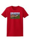 Colorado Mountains Forrest Text Womens Dark T-Shirt-TooLoud-Red-X-Small-Davson Sales