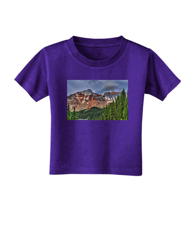 Colorado Mountains Forrest Toddler T-Shirt Dark-Toddler T-Shirt-TooLoud-Purple-2T-Davson Sales