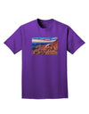 Colorado Mtn Sunset Adult Dark T-Shirt-Mens T-Shirt-TooLoud-Purple-Small-Davson Sales