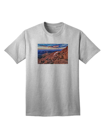 Colorado Mtn Sunset Adult T-Shirt-Mens T-Shirt-TooLoud-AshGray-Small-Davson Sales