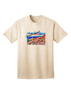 Colorado Mtn Sunset Bold WaterColor Adult T-Shirt-Mens T-Shirt-TooLoud-Natural-Small-Davson Sales