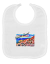 Colorado Mtn Sunset Bold WaterColor Baby Bib