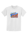 Colorado Mtn Sunset Bold WaterColor Childrens T-Shirt-Childrens T-Shirt-TooLoud-White-X-Small-Davson Sales