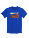 Colorado Mtn Sunset Childrens Dark T-Shirt-Childrens T-Shirt-TooLoud-Royal-Blue-X-Small-Davson Sales