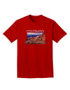 Colorado Mtn Sunset Cutout Adult Dark T-Shirt-Mens T-Shirt-TooLoud-Red-Small-Davson Sales