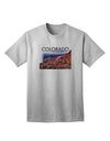 Colorado Mtn Sunset Cutout Adult T-Shirt-Mens T-Shirt-TooLoud-AshGray-Small-Davson Sales