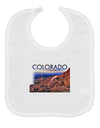 Colorado Mtn Sunset Cutout Baby Bib