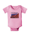 Colorado Mtn Sunset Cutout Baby Romper Bodysuit-Baby Romper-TooLoud-Pink-06-Months-Davson Sales