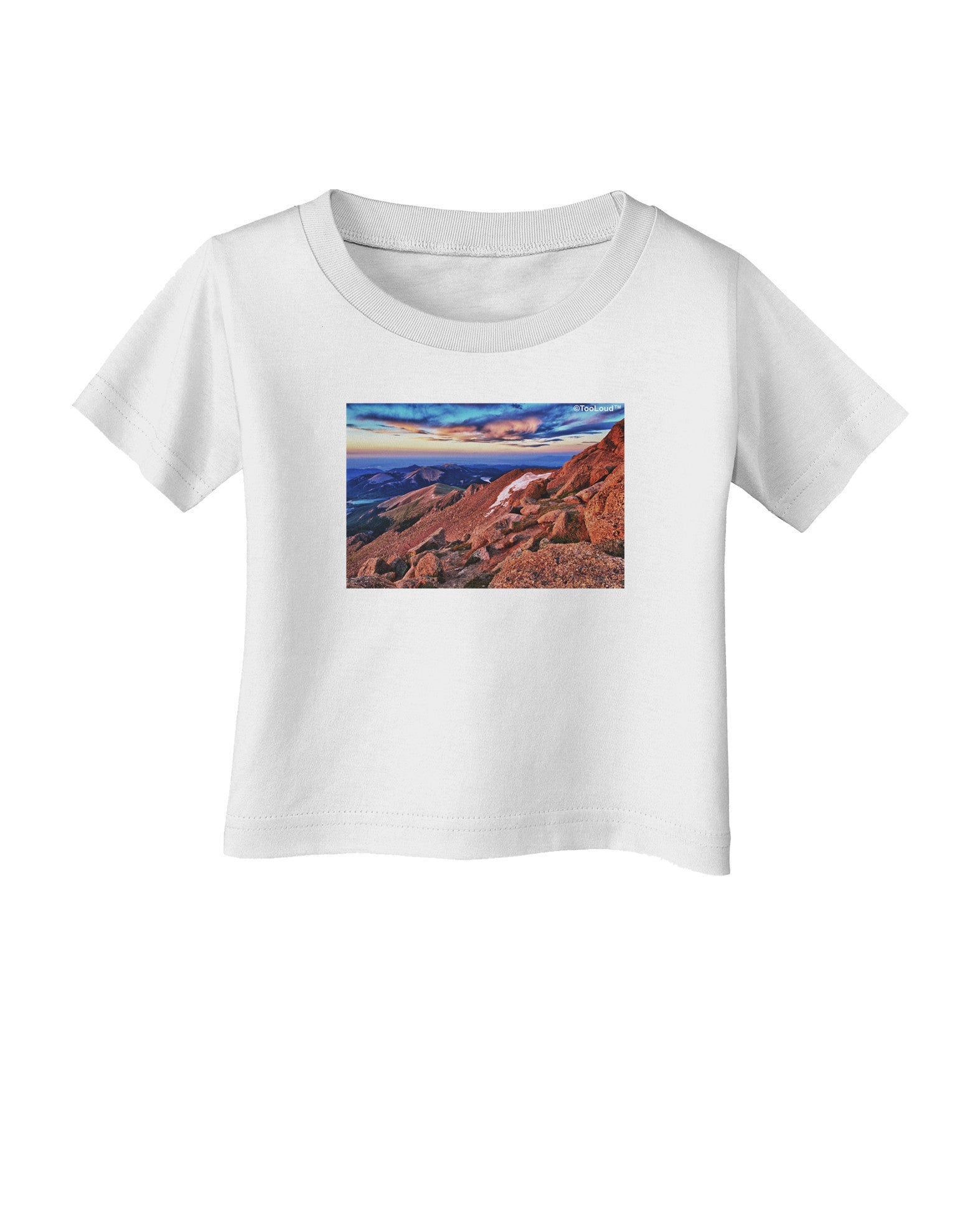 Colorado Mtn Sunset Infant T-Shirt-Infant T-Shirt-TooLoud-White-06-Months-Davson Sales
