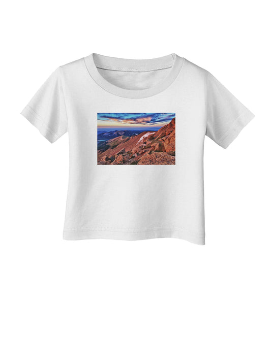 Colorado Mtn Sunset Infant T-Shirt-Infant T-Shirt-TooLoud-White-06-Months-Davson Sales