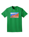 Colorado Mtn Sunset Soaked WaterColor Adult Dark T-Shirt-Mens T-Shirt-TooLoud-Kelly-Green-Small-Davson Sales
