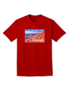 Colorado Mtn Sunset Soaked WaterColor Adult Dark T-Shirt-Mens T-Shirt-TooLoud-Red-Small-Davson Sales
