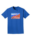 Colorado Mtn Sunset Soaked WaterColor Adult Dark T-Shirt-Mens T-Shirt-TooLoud-Royal-Blue-Small-Davson Sales