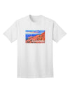 Colorado Mtn Sunset Soaked WaterColor Adult T-Shirt-Mens T-Shirt-TooLoud-White-Small-Davson Sales