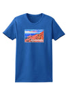 Colorado Mtn Sunset Soaked WaterColor Womens Dark T-Shirt-TooLoud-Royal-Blue-X-Small-Davson Sales