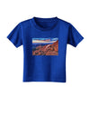 Colorado Mtn Sunset Toddler T-Shirt Dark-Toddler T-Shirt-TooLoud-Royal-Blue-2T-Davson Sales