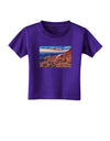 Colorado Mtn Sunset Toddler T-Shirt Dark-Toddler T-Shirt-TooLoud-Purple-2T-Davson Sales