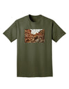 Colorado Painted Rocks Adult Dark T-Shirt-Mens T-Shirt-TooLoud-Military-Green-Small-Davson Sales