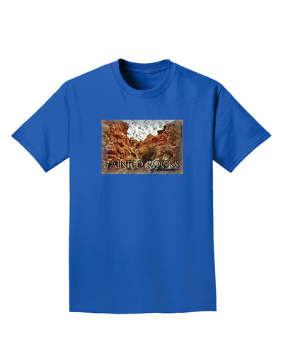 Colorado Painted Rocks Text Adult Dark T-Shirt-Mens T-Shirt-TooLoud-Royal-Blue-Small-Davson Sales