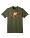 Colorado Painted Rocks Text Adult Dark T-Shirt-Mens T-Shirt-TooLoud-Military-Green-Small-Davson Sales