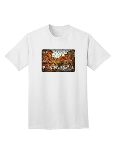 Colorado Painted Rocks Text Adult T-Shirt-Mens T-Shirt-TooLoud-White-Small-Davson Sales