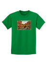 Colorado Painted Rocks Text Childrens Dark T-Shirt-Childrens T-Shirt-TooLoud-Kelly-Green-X-Small-Davson Sales